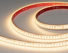 Светодиодная лента герметичная RTW-PS-A140-12mm 24V Warm3000 (4-18 W/m, IP67, 5m) (Arlight, CRI>90)