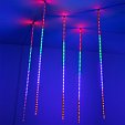 Светодиодная гирлянда ARD-ICEFALL-CLASSIC-D12-1000-5PCS-CLEAR-120LED-LIVE RGB (230V, 11W) (Ardecoled, IP65)