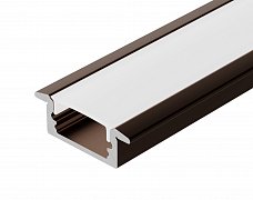 Профиль LINE-2308-F-2000 ANOD BROWN DEEP (Arlight, Алюминий)