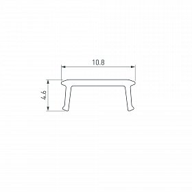 Экран SHELF-600-2000 OPAL (Arlight, Пластик)