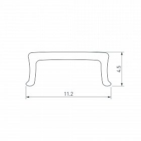 Экран призматический FANTOM-W12-2000 OPAL (Arlight, Пластик)
