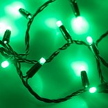 Светодиодная гирлянда ARD-STRING-CLASSIC-10000-BLACK-100LED-FLASH GREEN (230V, 7W) (Ardecoled, IP65)