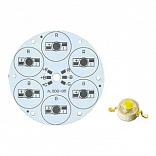 Плата D80-6E RGB Emitter (6x LED, A.000-05) (Turlens, -)