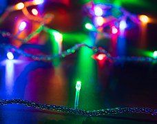 Светодиодная гирлянда ARD-STRING-HOME-5000-CLEAR-50LED-LIVE RGB (230V, 3.5W) (Ardecoled, IP20, 1 год)