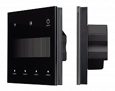 INTELLIGENT ARLIGHT Сенсорная панель SMART-DALI-301-11-1G-4SC-DT6 Черная (230V, встраиваемая, 2.4G) (IARL, IP20 Пластик, 5 лет)