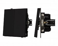 Механизм выключателя управления шторами SWT-TENDO-MKR2-SFPL-BK (230V, 10A) (Arlight, Матовый черный)