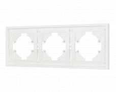 Рамка пластиковая FRM-TENDO-SFPL-3-WH (Arlight, Матовый белый)