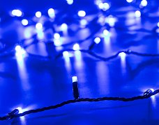 Светодиодная гирлянда ARD-STRING-CLASSIC-10000-BLACK-100LED-STD BLUE (230V, 7W) (Ardecoled, IP65, 1 год)