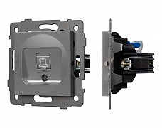 Механизм компьютерной розетки SCT-MPC1-PL-GR-V (RJ-45, CAT6) (Arlight, -)