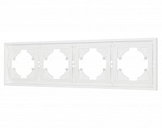 Рамка пластиковая FRM-TENDO-SFPL-4-WH (Arlight, Матовый белый)