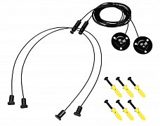 Подвес LINE-6070 2x2m Set BLACK (Pad 9x2mm) (Arlight, Металл)