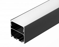 Профиль LINE-S-5050-2000 BLACK (Arlight, Алюминий)