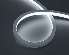 Лента герметичная MOONLIGHT-TOP-X320-13x12mm 24V White6000 (5 W/m, IP67, sauna, 15m, wire x2) (Arlight, Вывод вниз, 3 года)