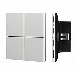 INTELLIGENT ARLIGHT Кнопочная панель KNX-304-23-IN Silver (BUS, Frameless) (IARL, IP20 Металл, 2 года)