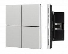 INTELLIGENT ARLIGHT Кнопочная панель KNX-304-23-IN Silver (BUS, Frameless) (IARL, IP20 Металл, 2 года)
