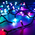 Светодиодная гирлянда ARD-STRING-PRO-10000-BLACK-100LED-LIVE RGB-DMX (24V, 10W) (Ardecoled, IP65, 2 года)