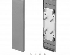 Заглушка SL-LINE-25100-DUAL SILVER глухая (Arlight, Пластик)