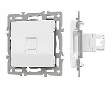 Механизм компьютерной розетки SCT-MPC1-PL-WH (RJ-45, CAT6) (Arlight, -)