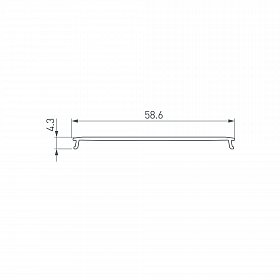 Экран LINE-6070-2000 OPAL (Arlight, Пластик)