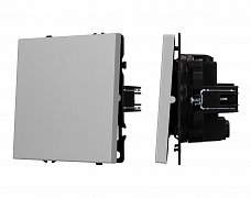 ARL NOBE Выключатель перекрёстный 1 кл софт-тач никель SWT-MKX1-SFPL-IS (250V, 10A) (Arlight, -)