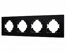 Рамка пластиковая FRM-PERIO-PL-4-BK (Arlight, -)