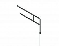 Кронштейн OXOR-SG2-1500x76-L1500 BLACK (Arlight, Сталь)