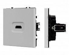 ARL NOBE Розетка HDMI софт-тач никель SCT-MHD1-SFPL-IS (Arlight, -)