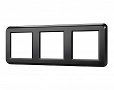 Рамка пластиковая FRM-VERSA-PL-3-BK (Arlight, -)