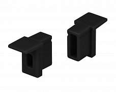 Заглушка SL-MINI-6-H9 BLACK c отверстием (Arlight, Пластик)