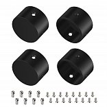 Заглушка WPH-FLEX-D22-360deg BLACK ALU глухая (Arlight, Металл)