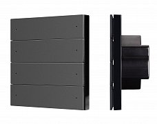 INTELLIGENT ARLIGHT Кнопочная панель SMART DALI-301-22-8K-D2-IN Black (BUS, Frameless) (IARL, IP20 Пластик, 5 лет)
