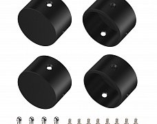 Заглушка WPH-FLEX-D22-360deg BLACK ALU глухая (Arlight, Металл)