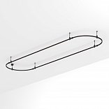 Основание ART-APRIORI-OVAL-ROD-200-4000x1000 (BK) (Arlight, IP20 Металл, 3 года)