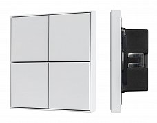 INTELLIGENT ARLIGHT Кнопочная панель KNX-304-23-IN White (BUS, Frame) (IARL, IP20 Металл, 2 года)
