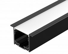 Профиль SL-LINIA49M-F-2000 BLACK (Arlight, Алюминий)