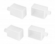 Заглушка WPH-FLEX-3020-90 WHITE с отверстием (Arlight, Пластик)