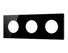 Рамка стеклянная FRM-GLARE-GC-3-BK (Arlight, -)