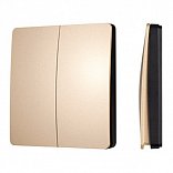 INTELLIGENT ARLIGHT Кнопочная панель KINETIC-801-22-2G-WP-SUF Gold (No battery, IP67, 433Mhz) (IARL, IP67 Пластик, 3 года)