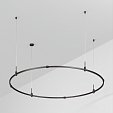 Основание ART-APRIORI-ROUND-HANG-R1500 (BK) (Arlight, IP20 Металл, 3 года)