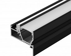 Профиль STRETCH-20-WALL-D-SIDE-2000 BLACK (Arlight, Алюминий)