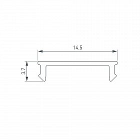 Экран SL-KANT-H18-2000 FLAT OPAL (Arlight, Пластик)