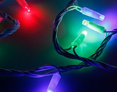 Светодиодная гирлянда ARD-STRING-PRO-10000-WHITE-100LED-LIVE RGB (230V, 7W) (Ardecoled, IP65)