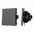 ARL NOBE Выключатель проходной 1 кл софт-тач серый базальт SWT-MKP1-SFPL-GR (250V, 10A) (Arlight, -)