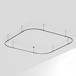 Основание ART-APRIORI-QUADRAT-SOFT-ROD-400-3500x3500 (BK) (Arlight, IP20 Металл, 3 года)