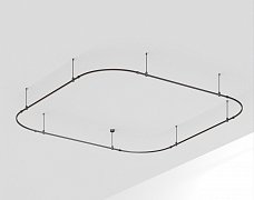 Основание ART-APRIORI-QUADRAT-SOFT-ROD-400-3500x3500 (BK) (Arlight, IP20 Металл, 3 года)