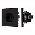 Механизм электрической розетки SCT-TENDO-MEU1-SFPL-BK (230V, 16A) (Arlight, Матовый черный)