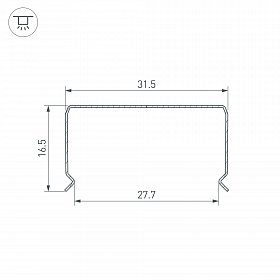 Профиль гибкий WPH-FLEX-3020-1000 (Arlight, Сталь)