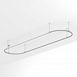Основание ART-APRIORI-OVAL-ROD-400-4000x1000 (TN) (Arlight, IP20 Металл, 3 года)