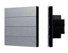 INTELLIGENT ARLIGHT Кнопочная панель SMART DALI-301-22-8K-D2-IN Grey (BUS, Frameless) (IARL, IP20 Пластик, 5 лет)