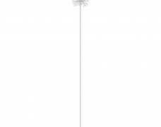 Светильник KT-DANDEL-BOLL-H705-0.5W Warm3000 (WH, 24 deg, 24V) (Arlight, IP65 Металл, 3 года)